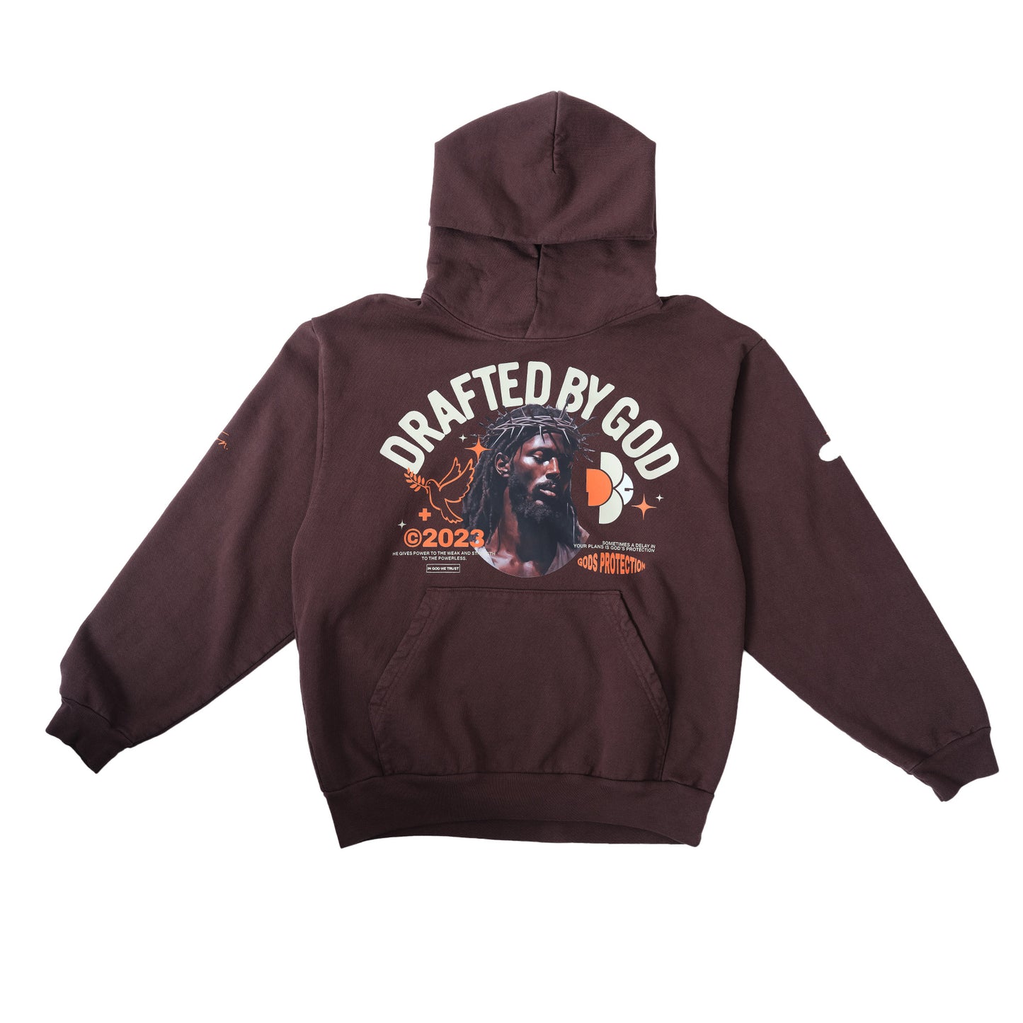 Black Jesus Hoodie - Brown