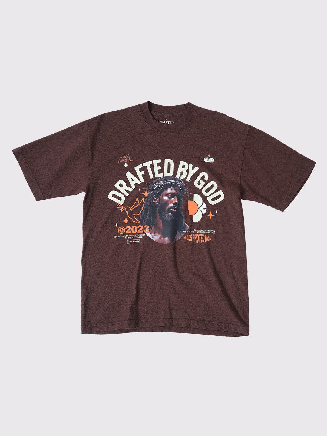Black Jesus T-Shirt - Brown
