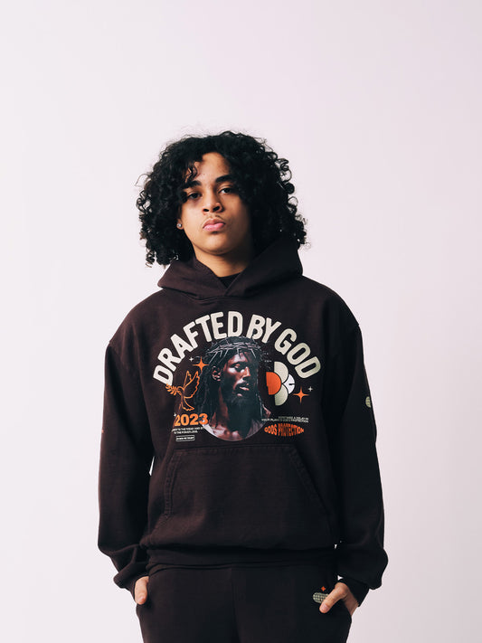 Black Jesus Hoodie - Brown
